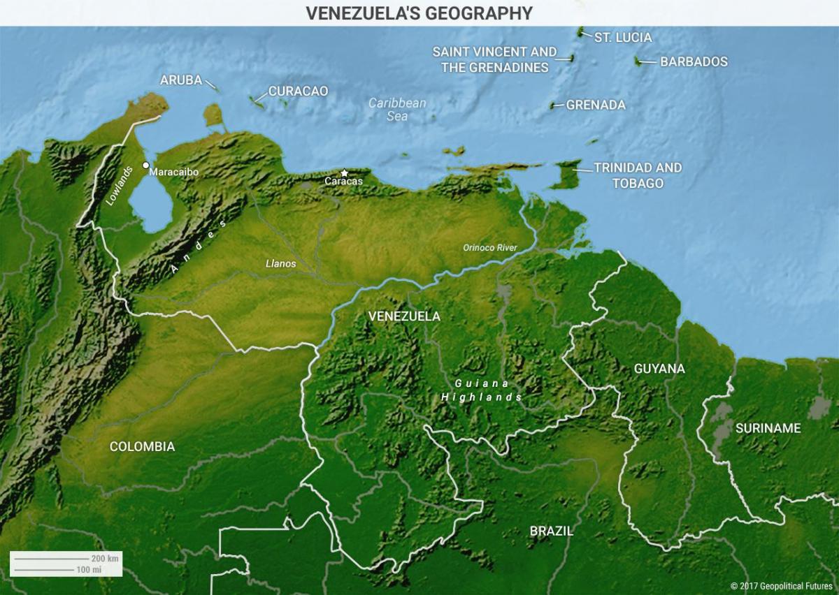 mapa venezuela geografia