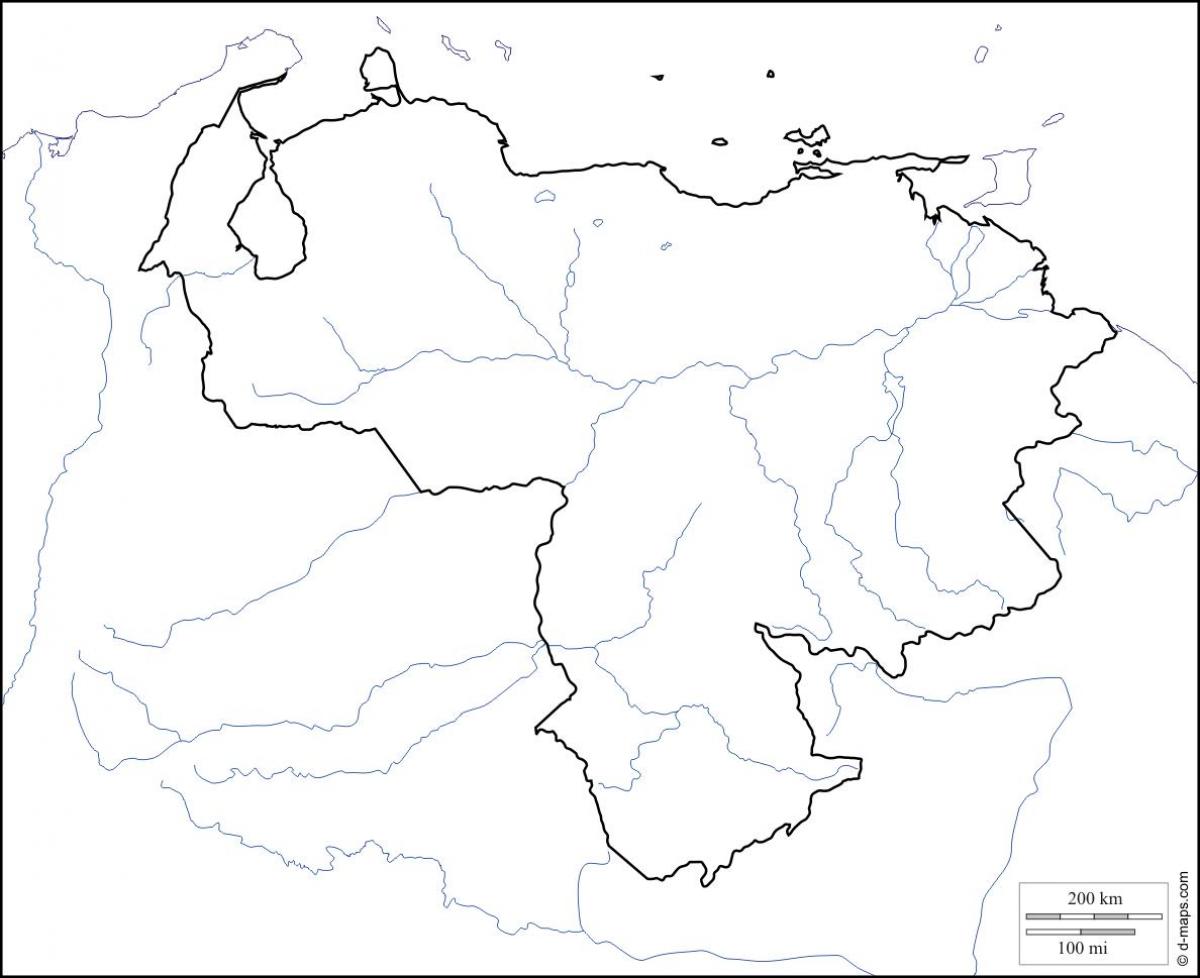 venezuela prázdne mapu
