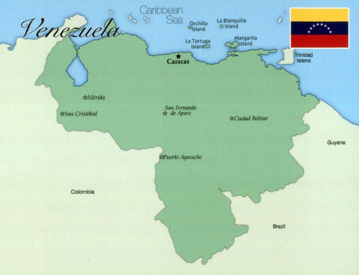 mapa venezuela s mestá