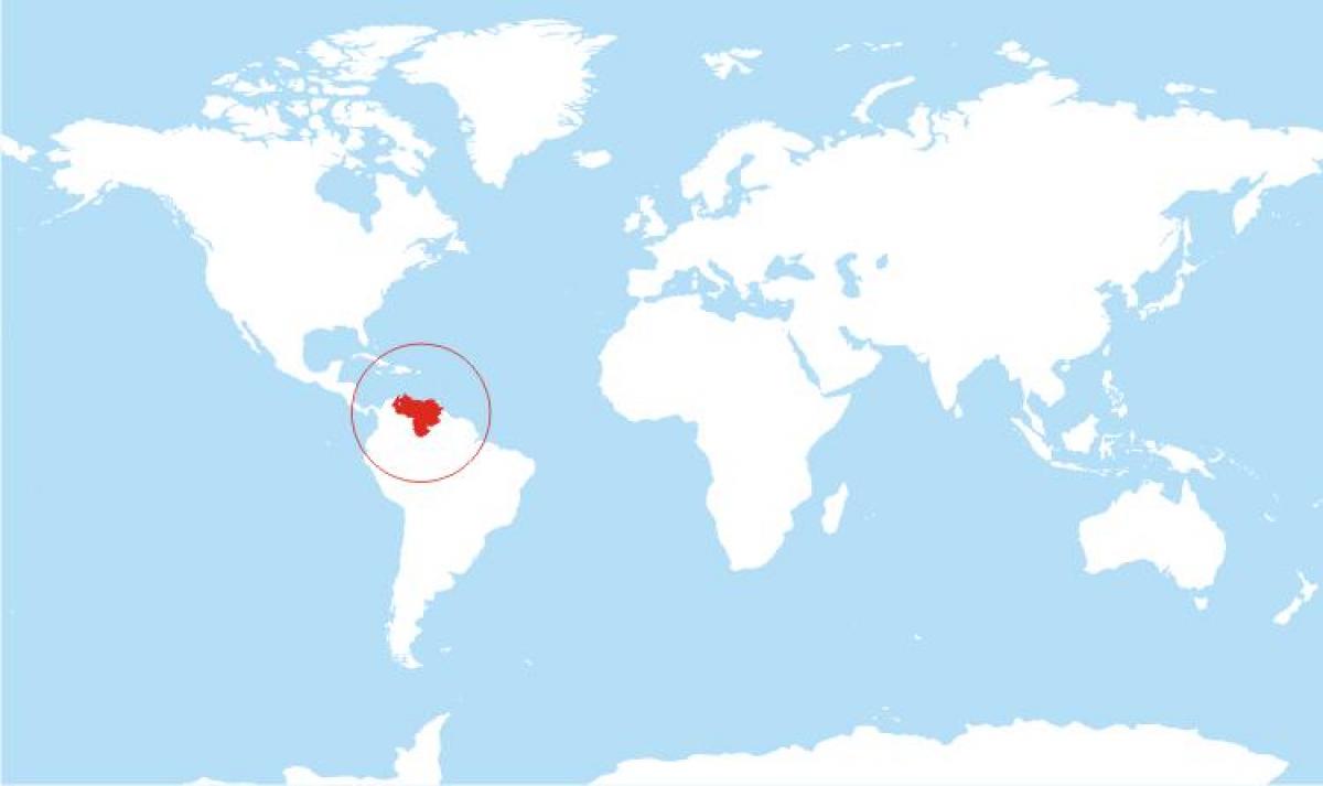 mapa venezuela miesto na svete