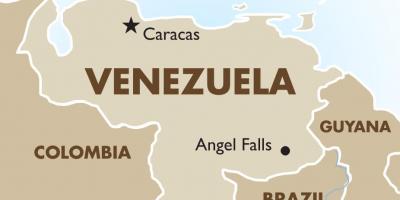 Venezuela kapitálu mapu