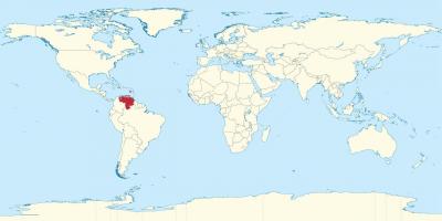 Venezuela na mape sveta