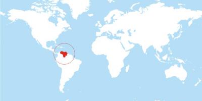 Mapa venezuela miesto na svete
